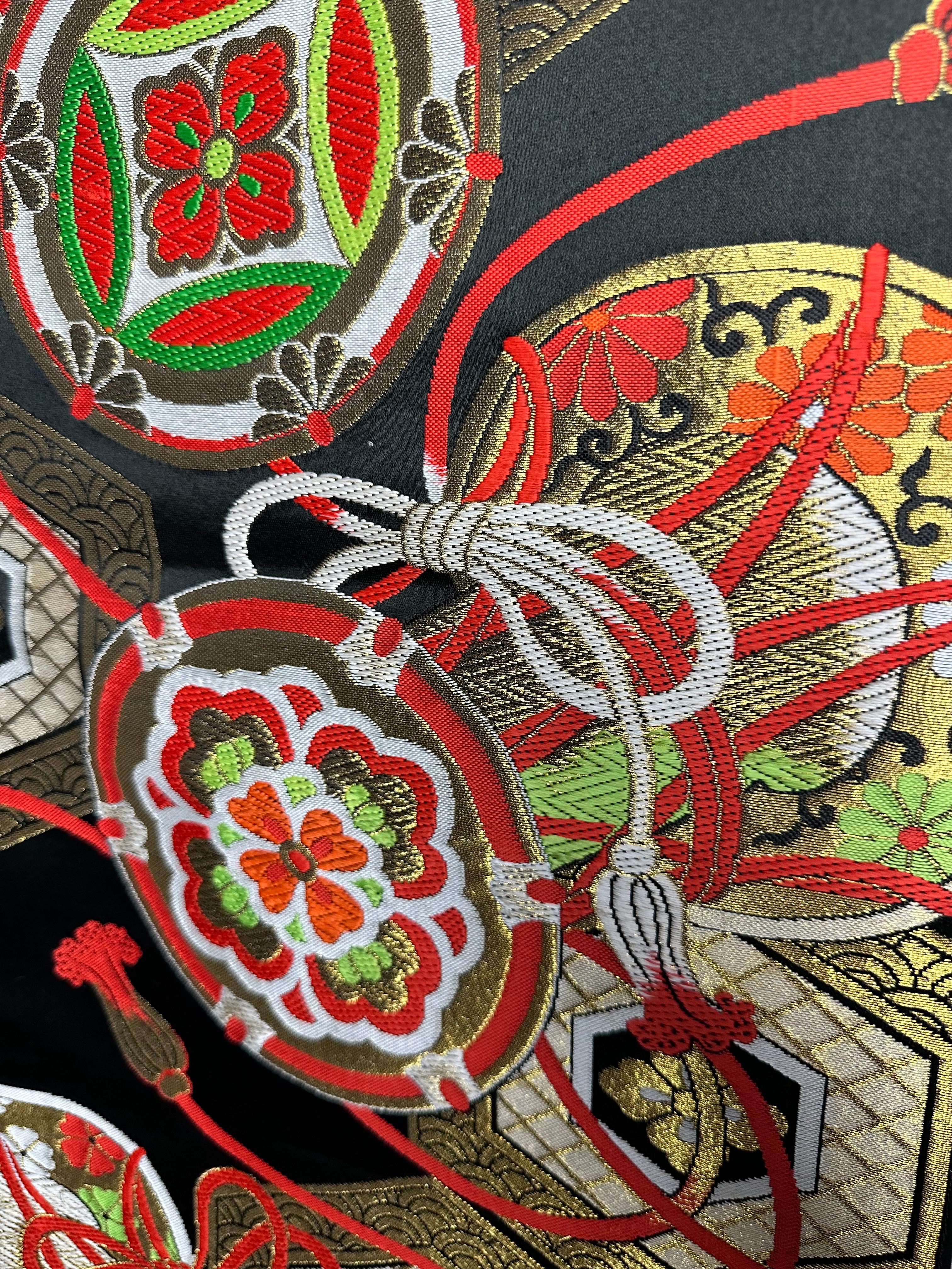 Japanese Kimono Obi selected by Kimono-Couture (Kimono belt, Kimono Sash) For Sale 3
