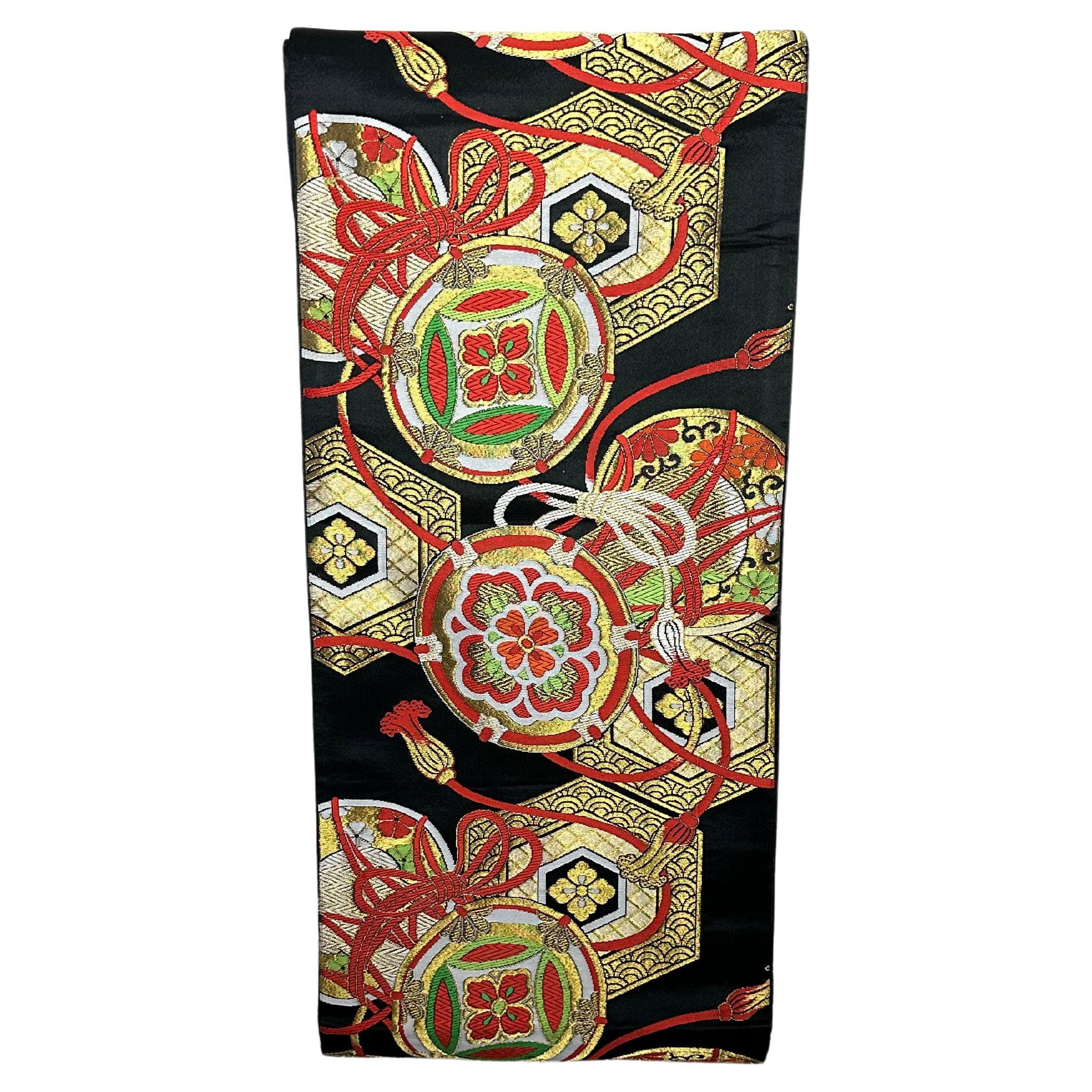 Japanese Kimono Obi selected by Kimono-Couture (Kimono belt, Kimono Sash)