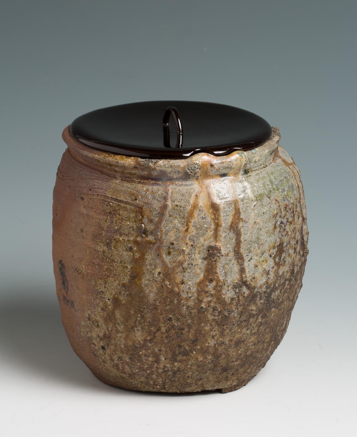 Japanese Ko-Bizen Water Jar ‘Mizusashi’ Named “Matsugane”, 16th Century 8