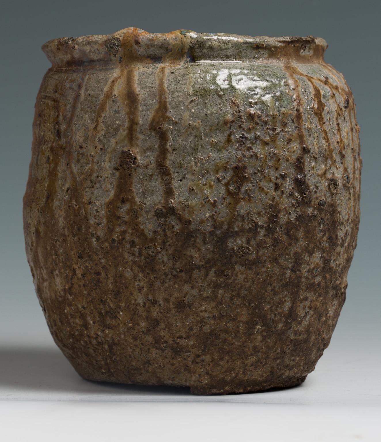 Burnished Japanese Ko-Bizen Water Jar ‘Mizusashi’ Named “Matsugane”, 16th Century