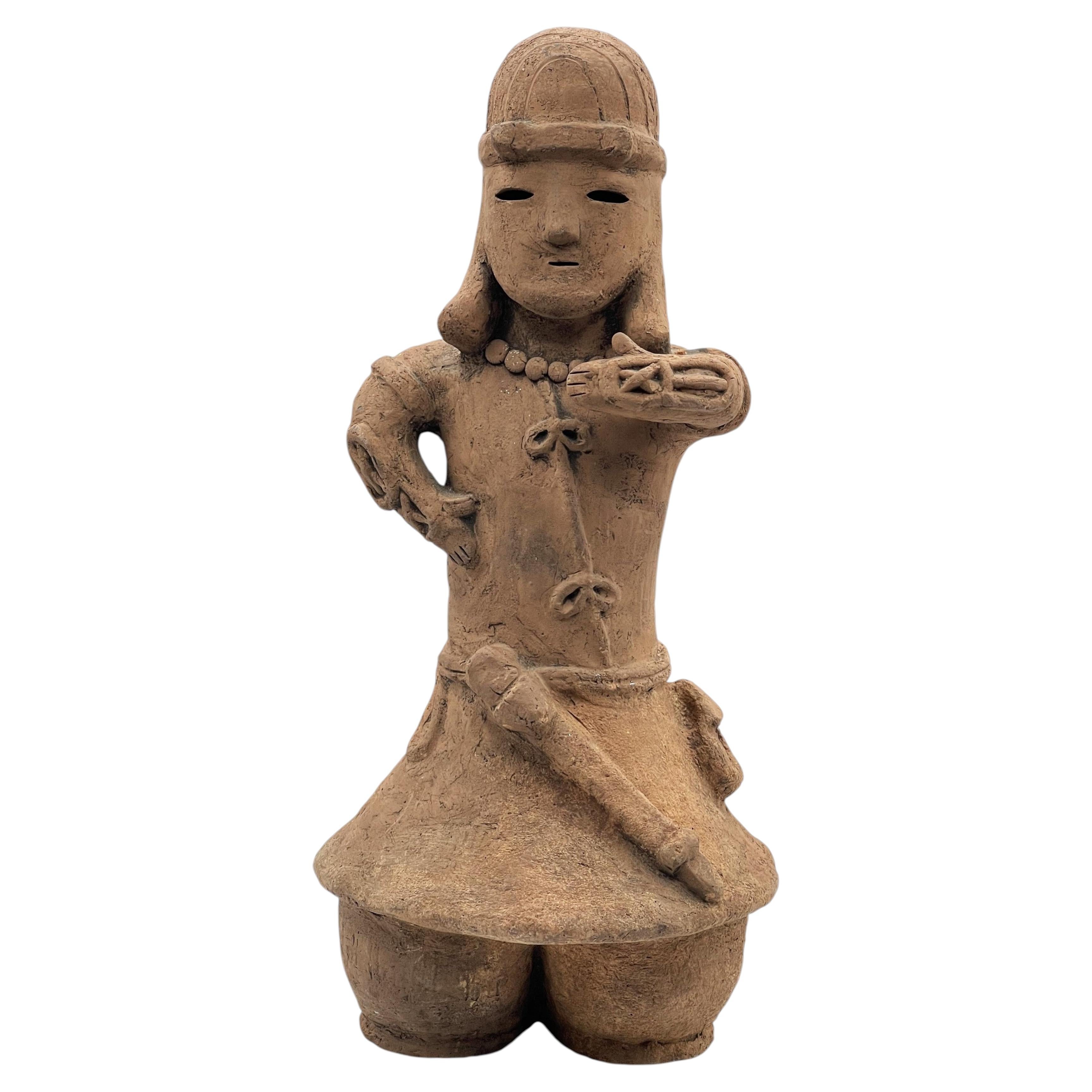 Japanese Kofun Period Haniwa Terracotta Warrior Figure, 6th Century AD