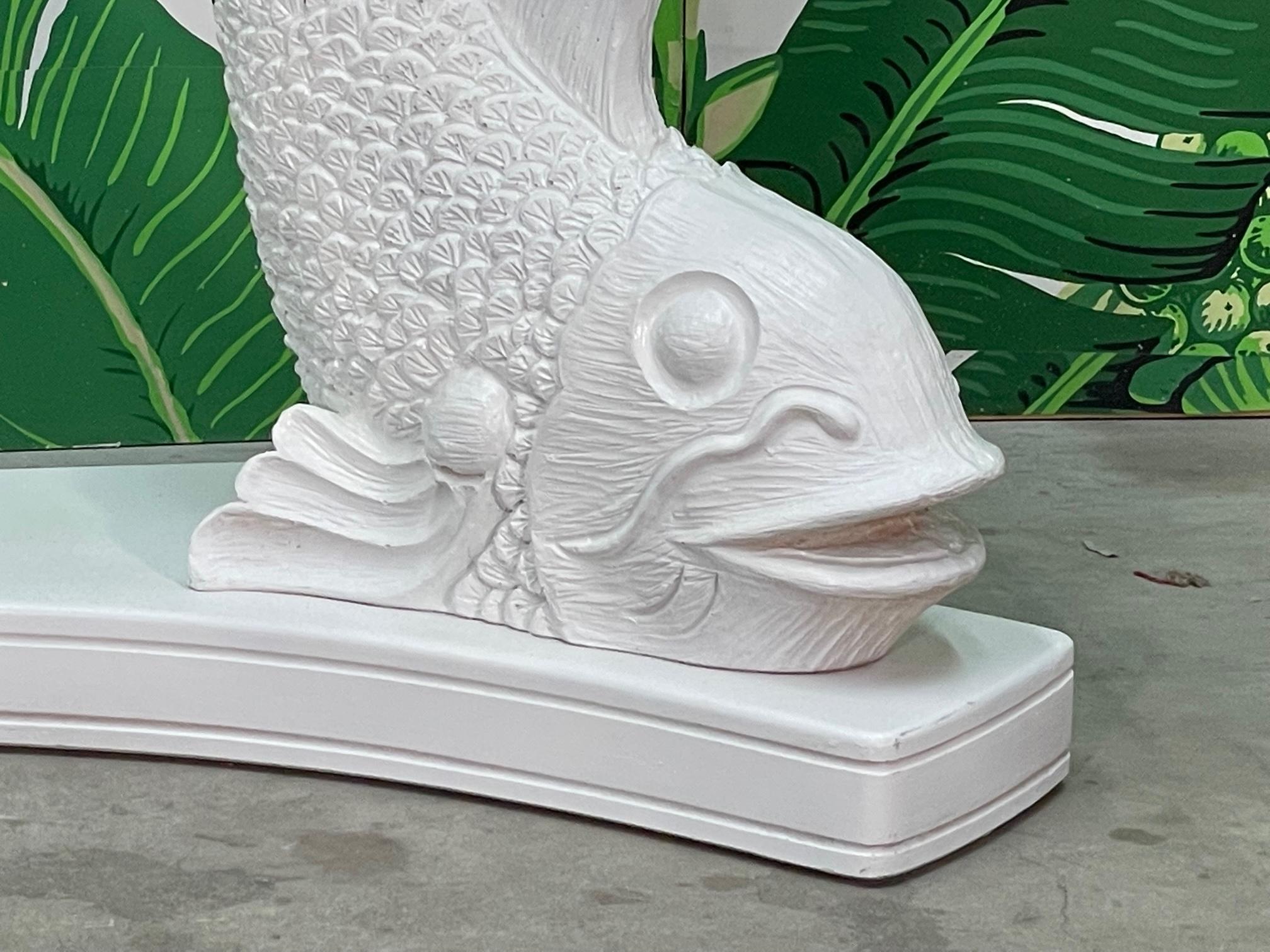 Japanese Koi Fish Sculptural Console Table 3