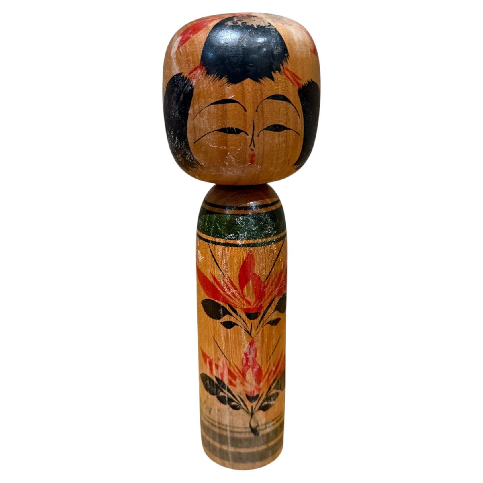 Japanese Kokeshi Doll Traditional Wooden Folk Art From Tohoku Region