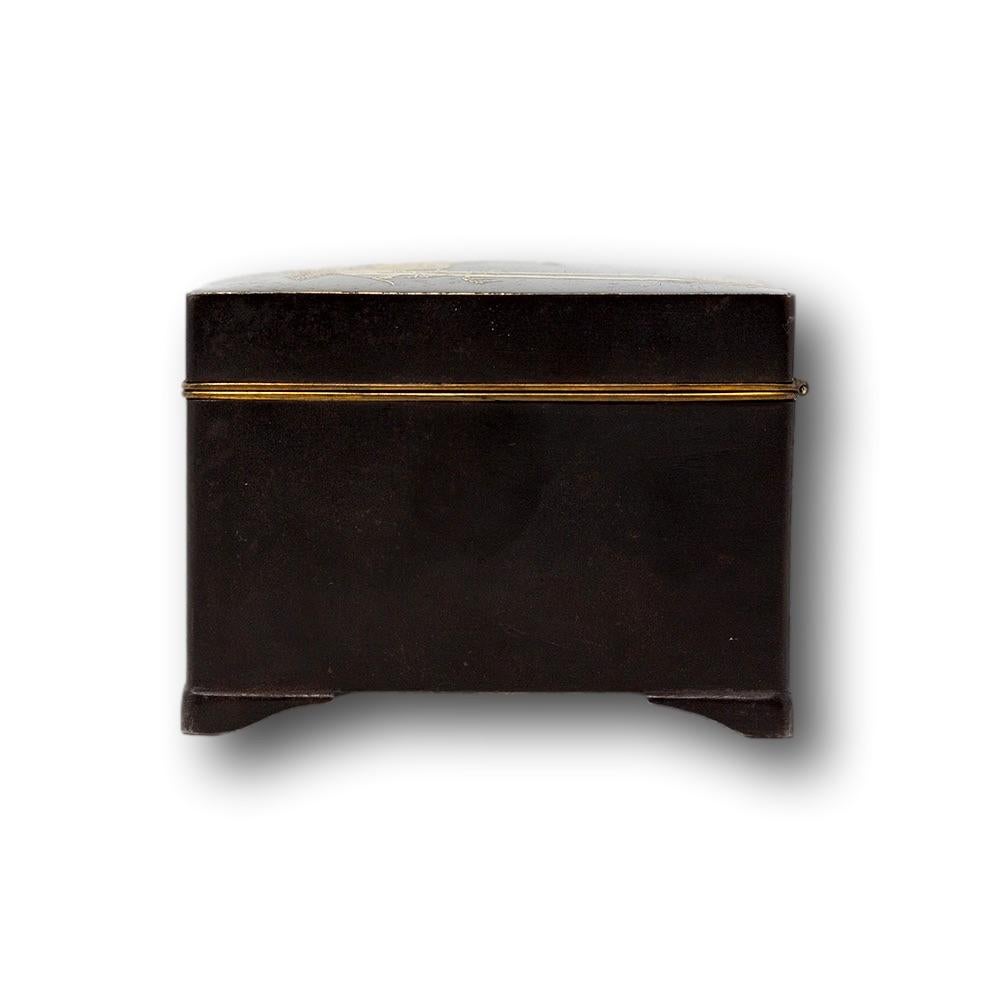 Inlay Japanese Komai Style Damascene Box Ashizuki For Sale