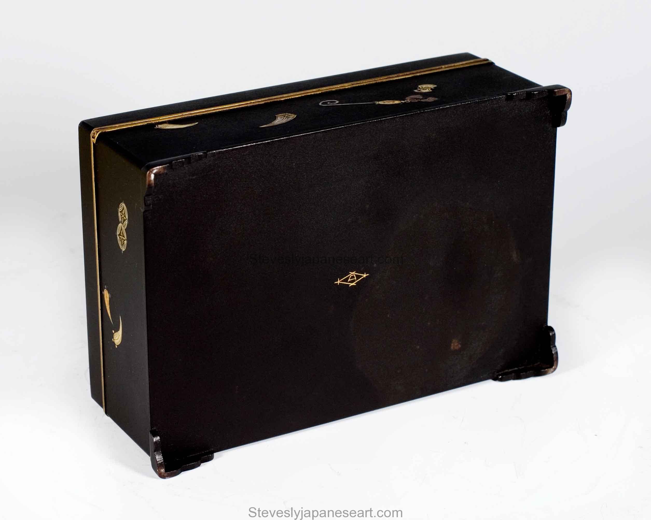 Japanese Komai Style Damascened Iron Box – Lucky Gods 2