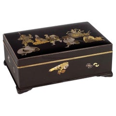 Antique Japanese Komai Style Damascened Iron Box – Lucky Gods