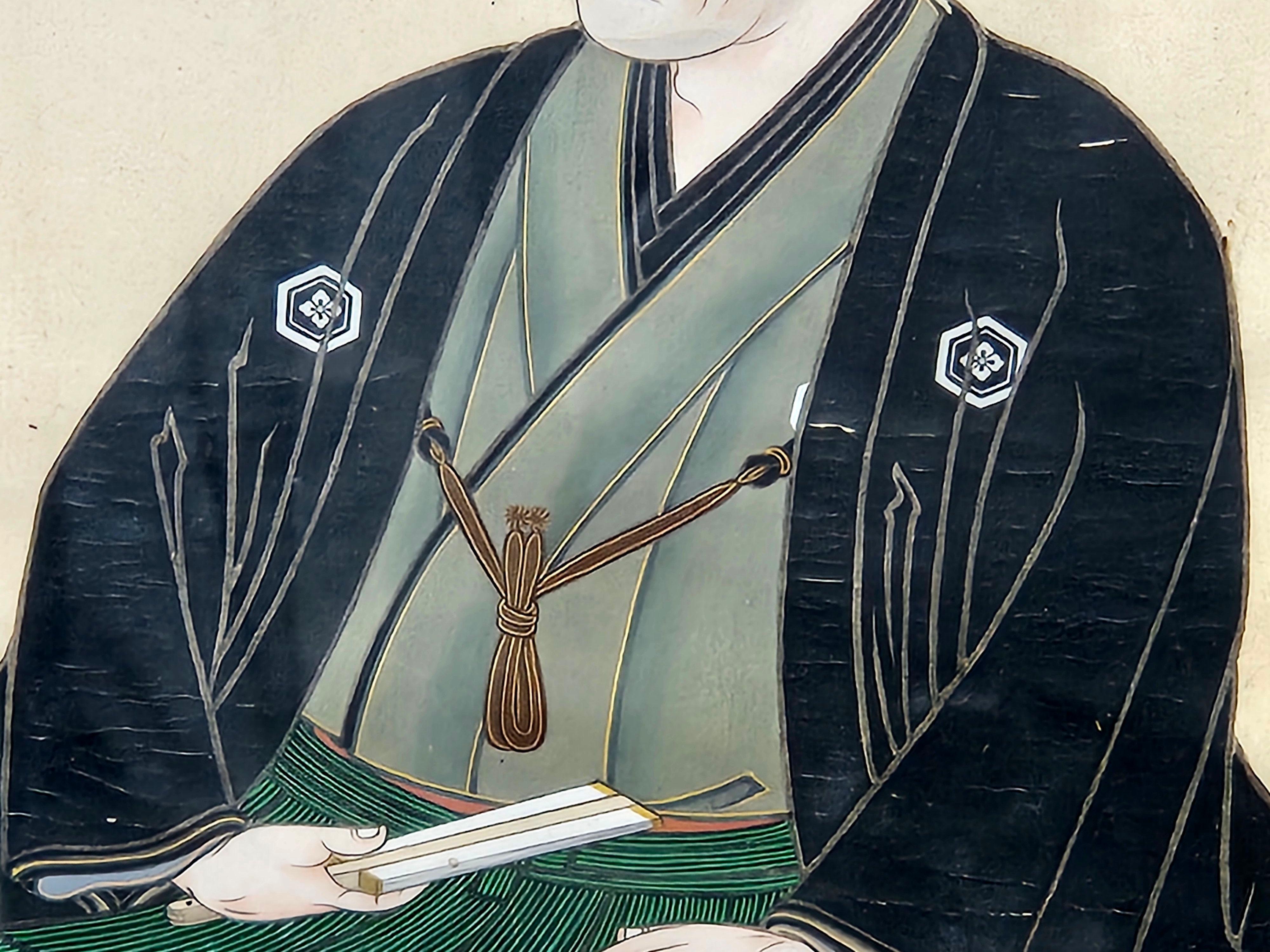 Figura y cuadro de porcelana japonesa kutani, Siglo XIX siglo XIX en venta