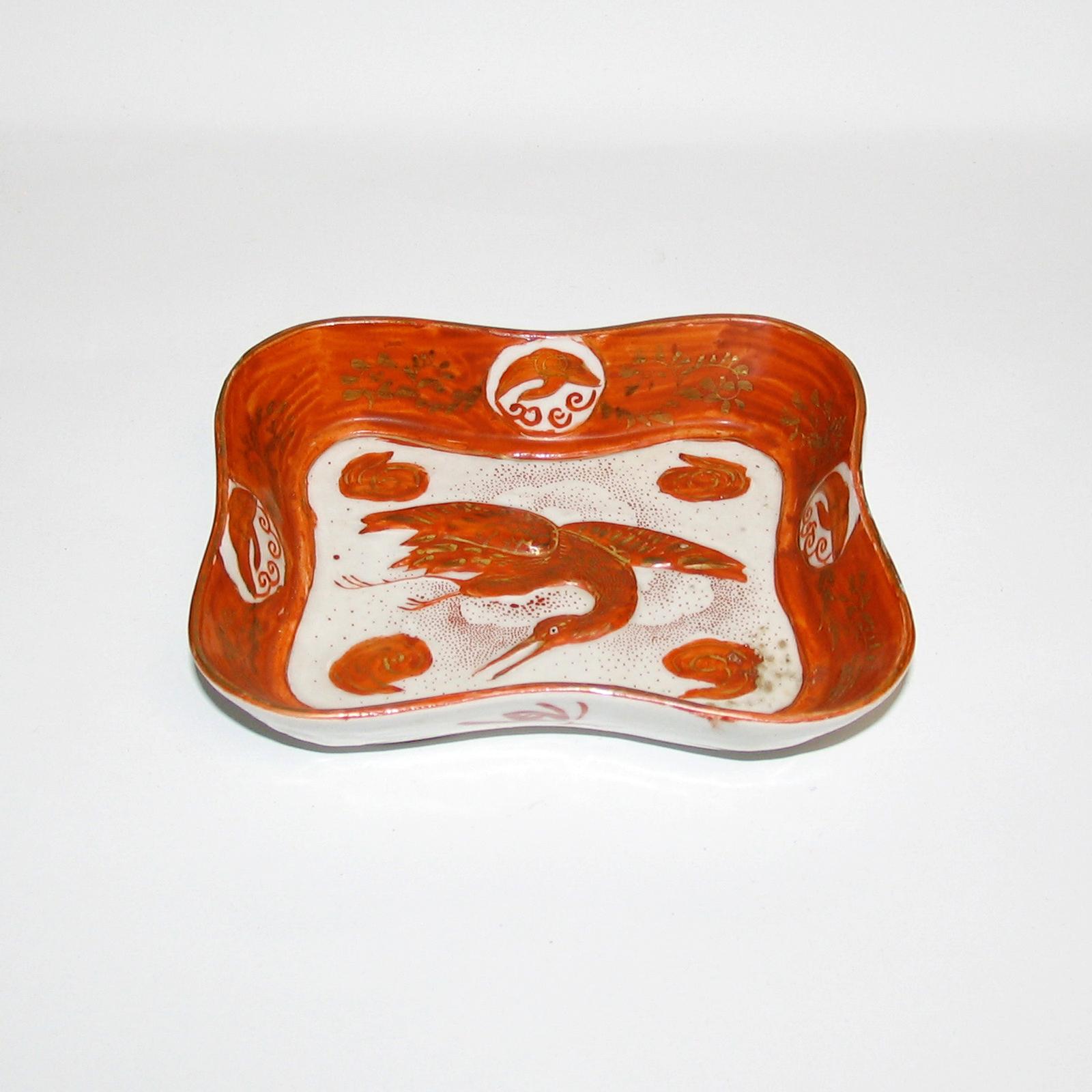 Japanese Kutani Sei Ceramic Dishes, Set of Six, Late 19th Century For Sale 9