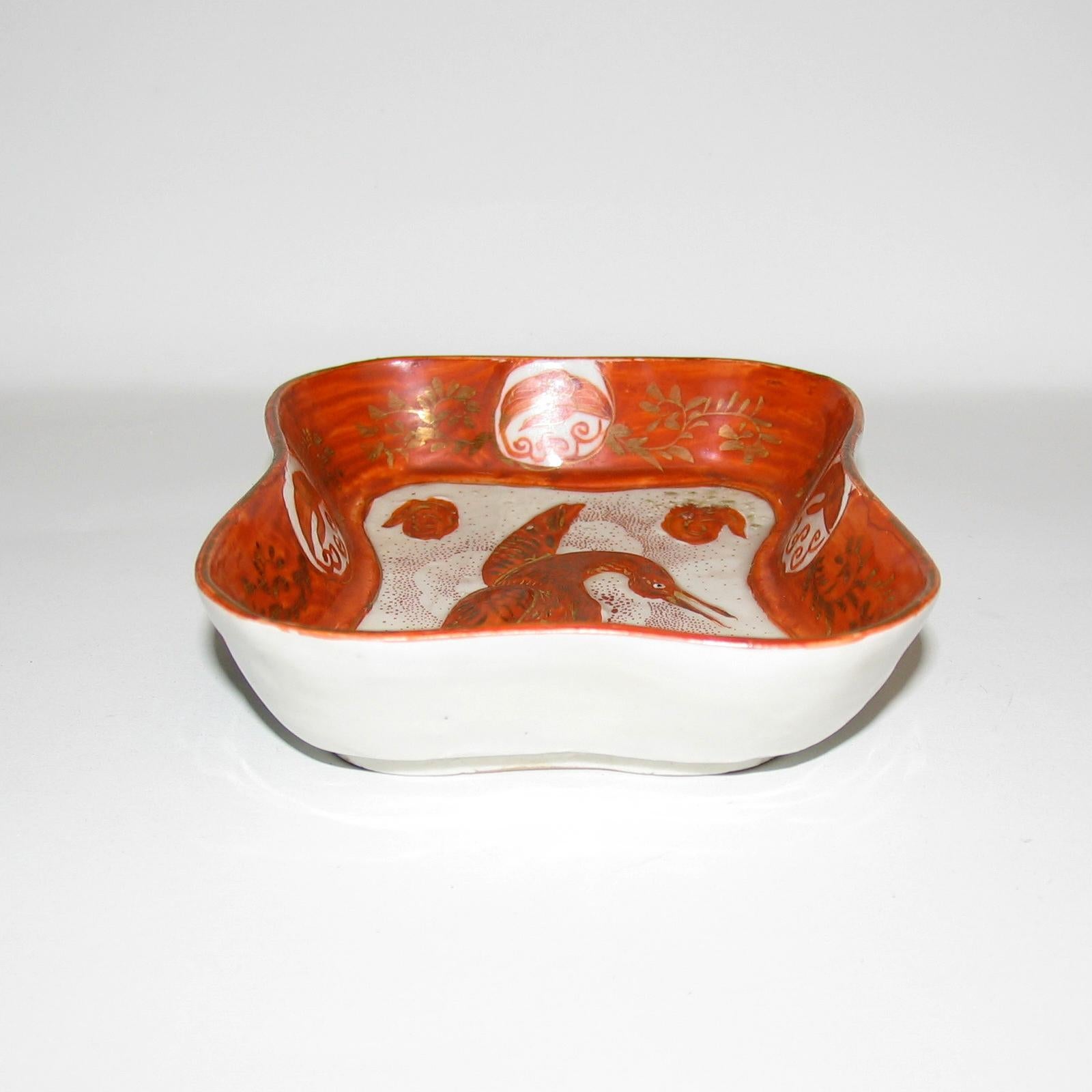 Japanese Kutani Sei Ceramic Dishes, Set of Six, Late 19th Century For Sale 12