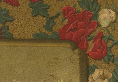 Japanische Lack- und Textil-Tablett-Designs: Antike Lithographie, 1880er Jahre