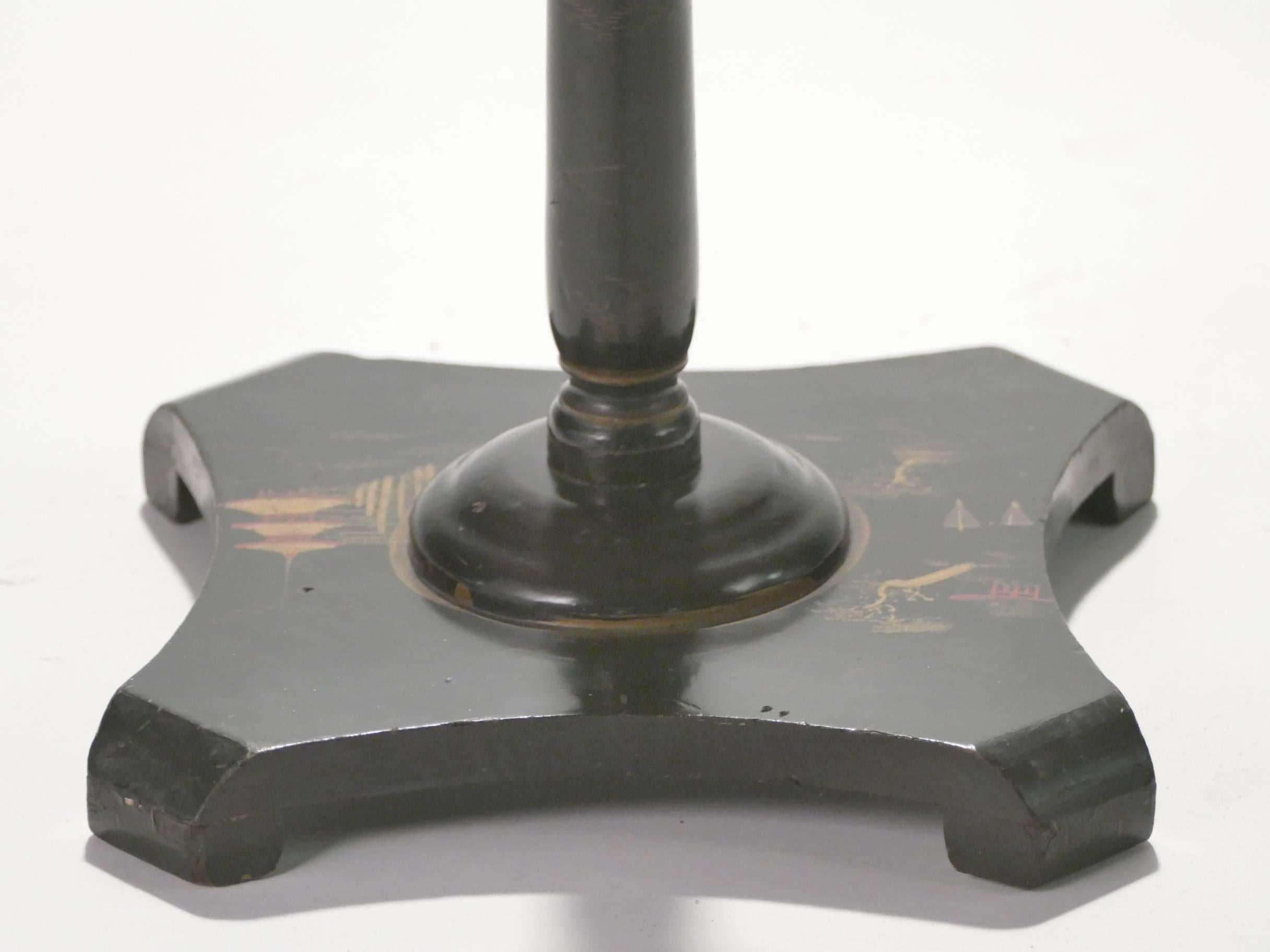 Japanese Lacquer Ashtray Stand, 1960s 2