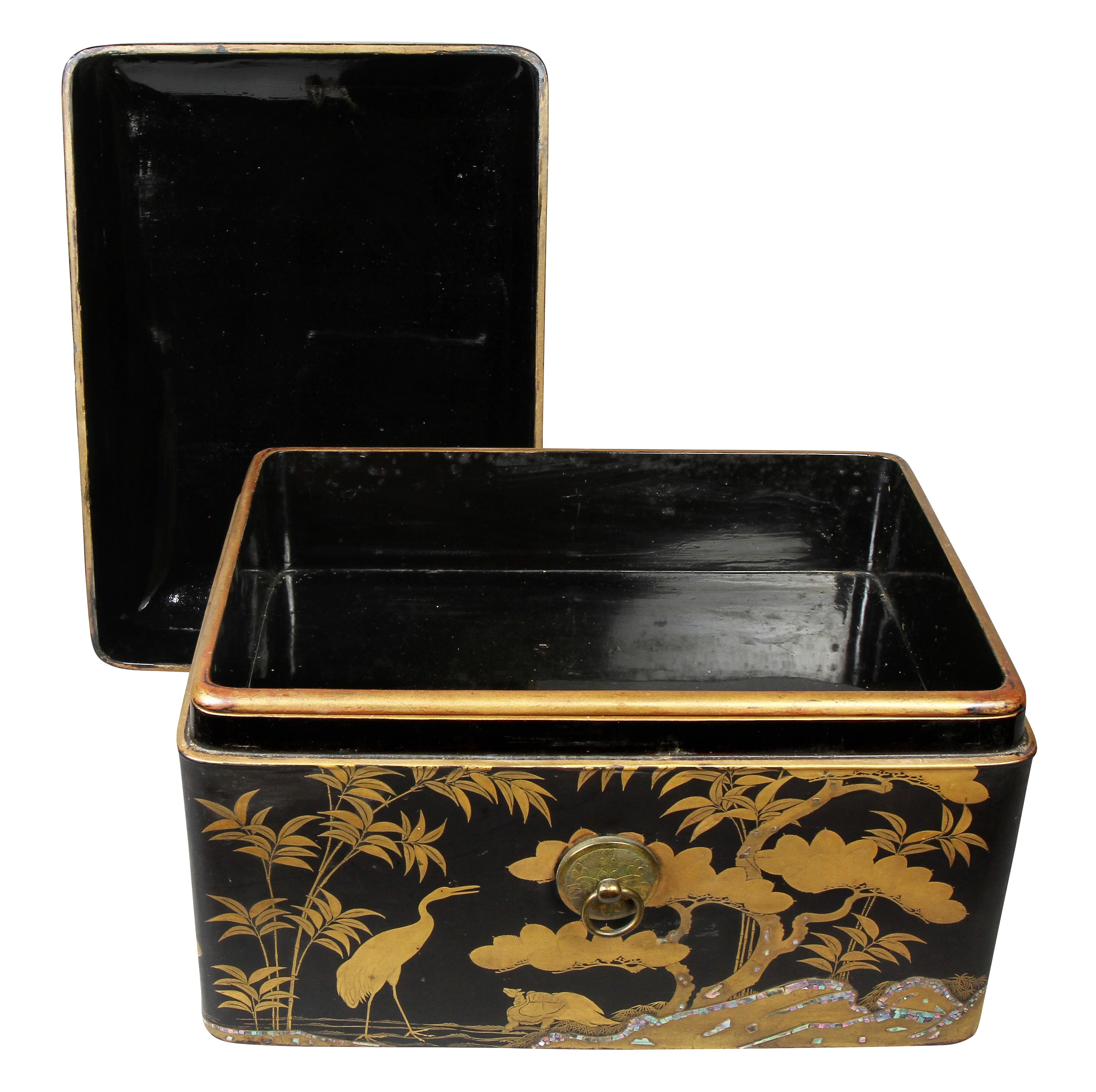 vintage japanese lacquer box