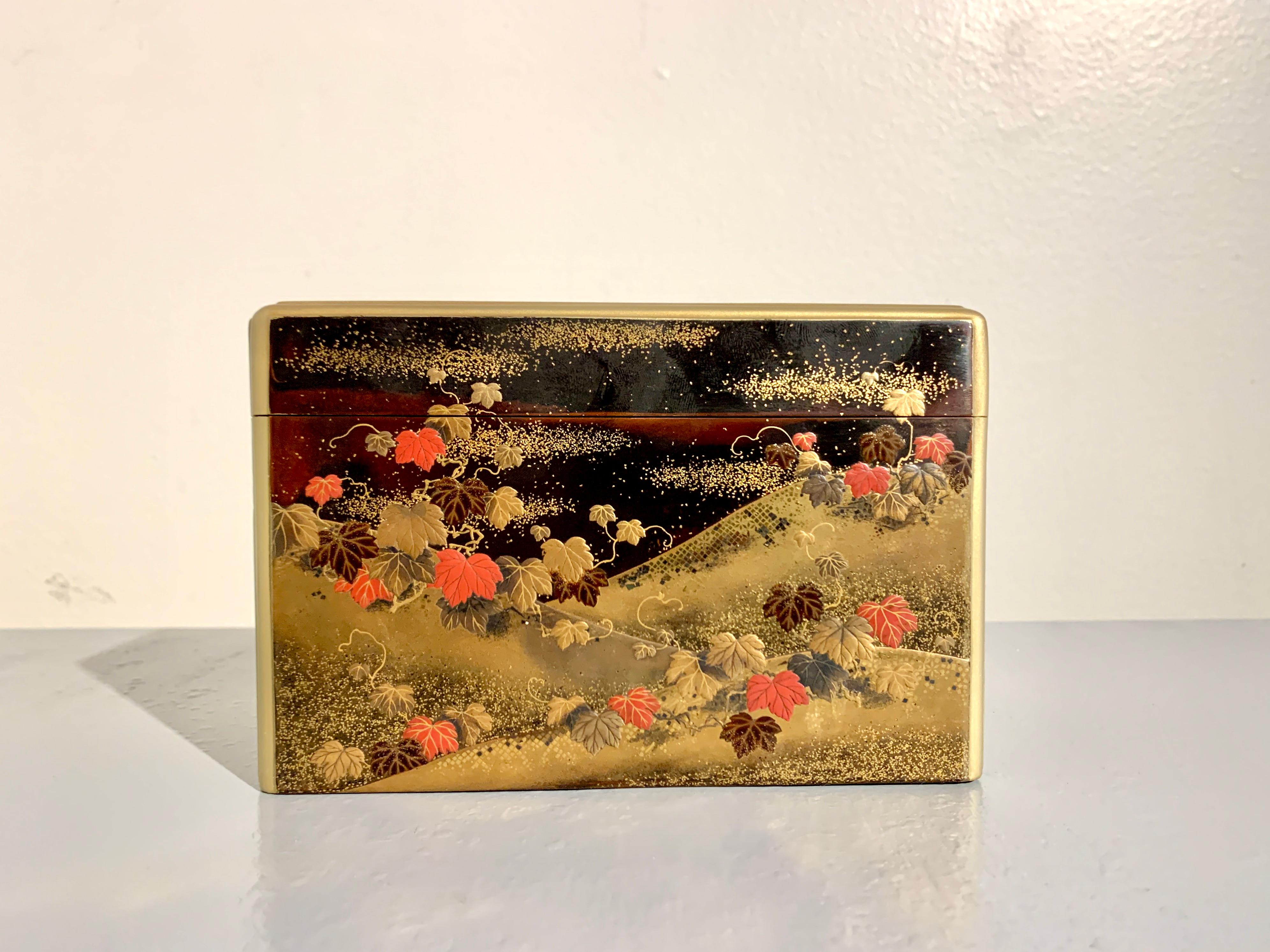 Japanese Lacquer Box, Kobako, 