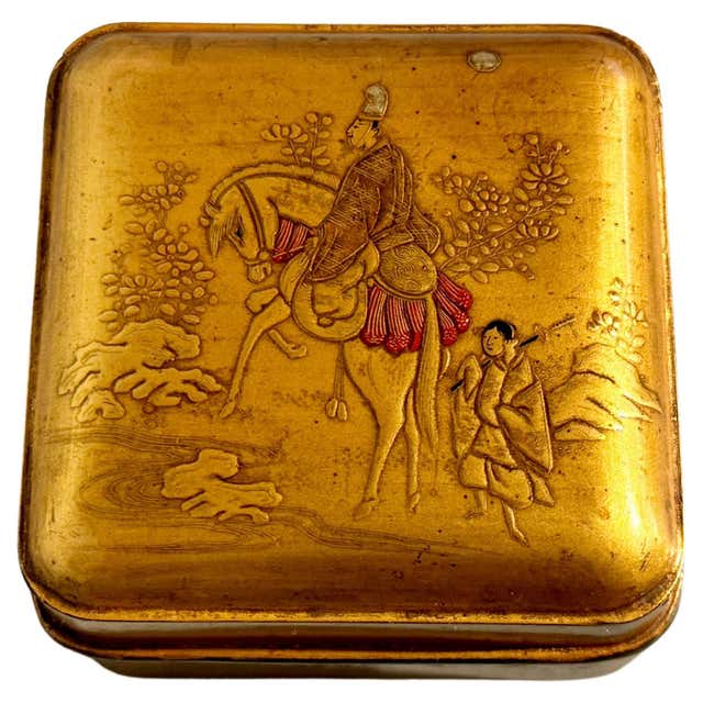 Japanese Lacquer Smoking Box, Tabako Bon, Edo Period, 19th Century For ...