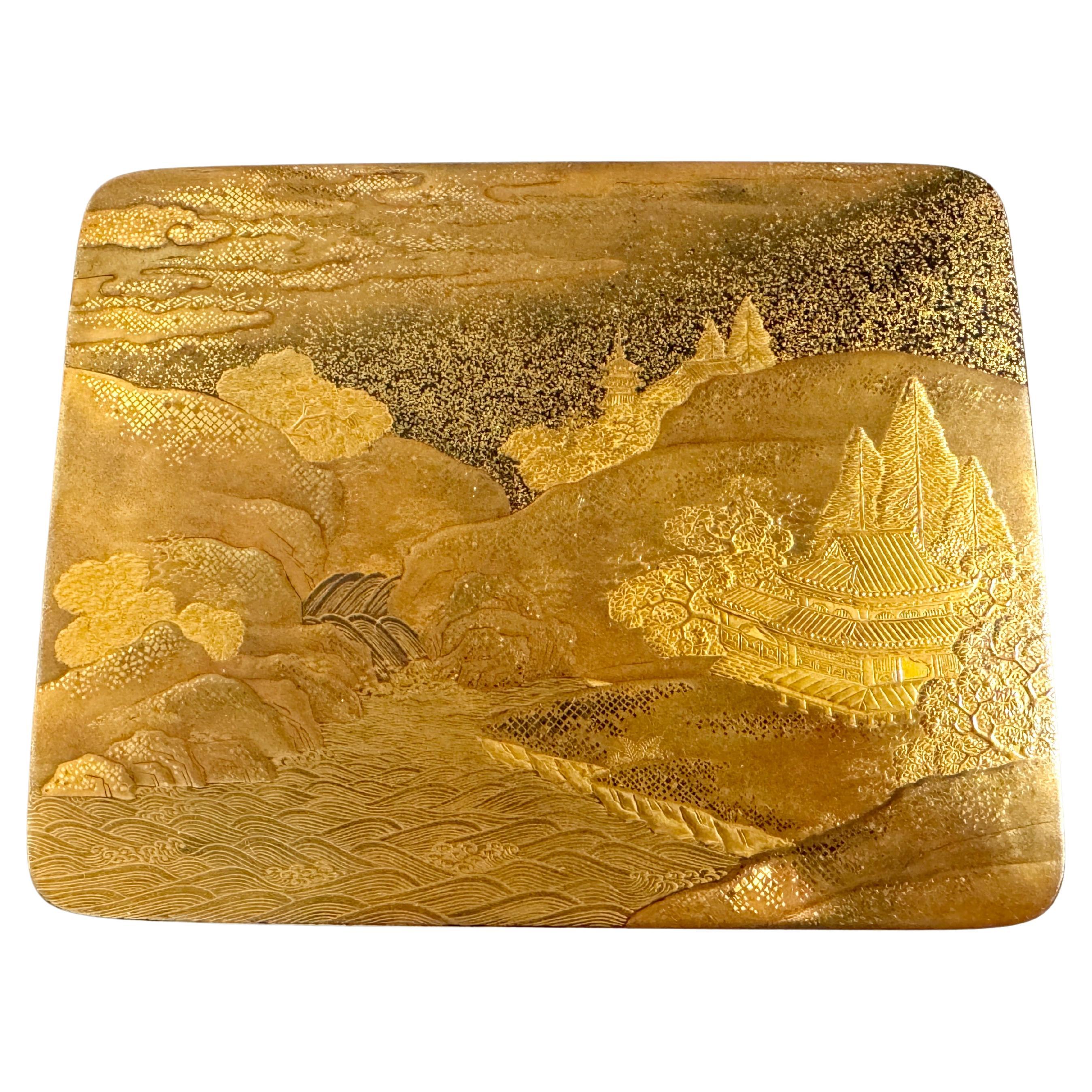 Japanese Lacquer Incense Accessories Box, Kobako, Edo Period, mid 19th c, Japan Japanese Lacquer Incense Accessories Box, Kobako, Edo Period, mid 19th c, Japan