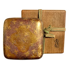 Japanese Lacquer Incense Box, Kogo, Momoyama or Edo Period, 16th/17th Century