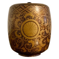 Japanese Lacquer Incense Burner, Koro, Edo Period, Early 19th Century, Japan