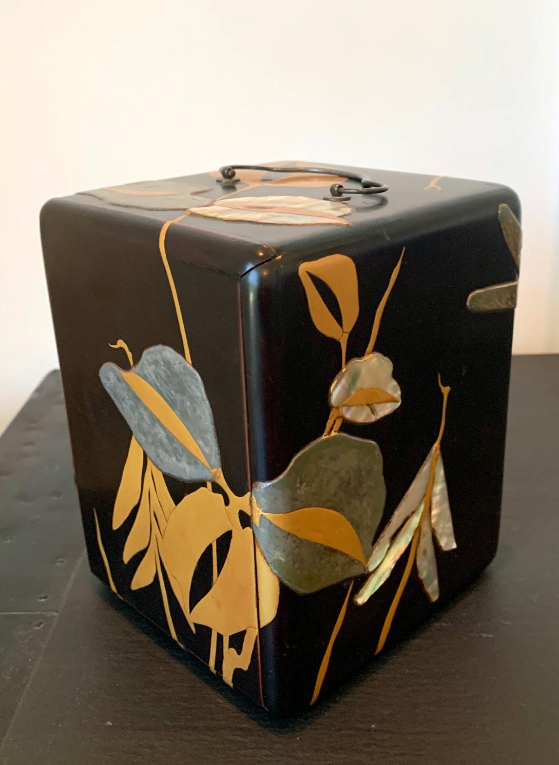 Japanese Lacquer Jewelry Box Rinpa School Meiji Period 8