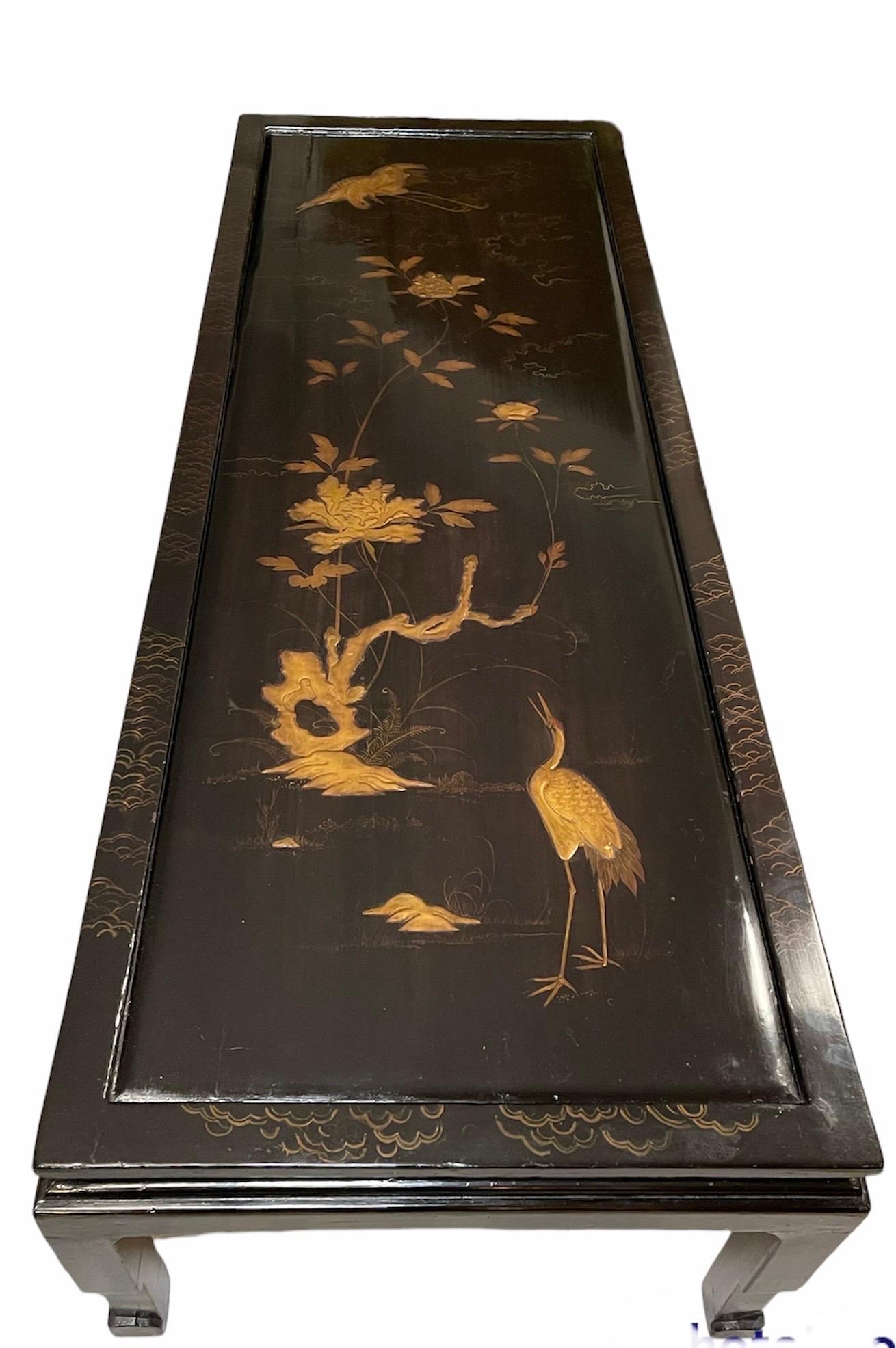 Polished Japanese Lacquer Low Table