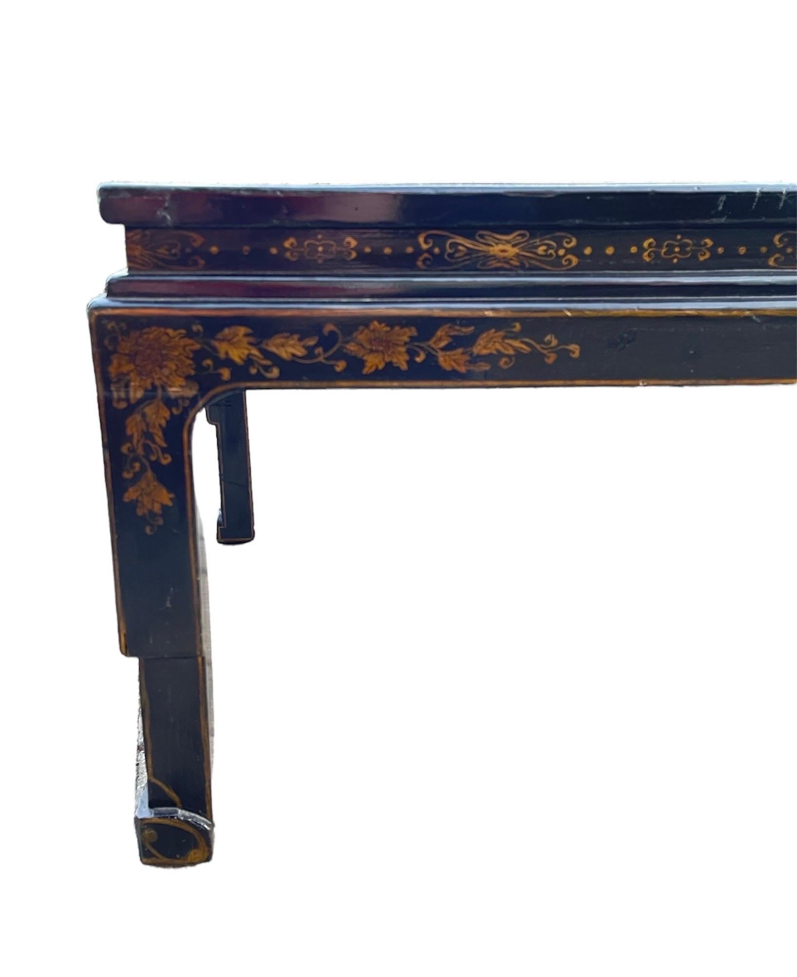 Gold Japanese Lacquer Low Table