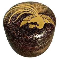 Japanese Lacquer Natsume, Tea Caddy, Meiji to Taisho, Early 20th Century, Japan