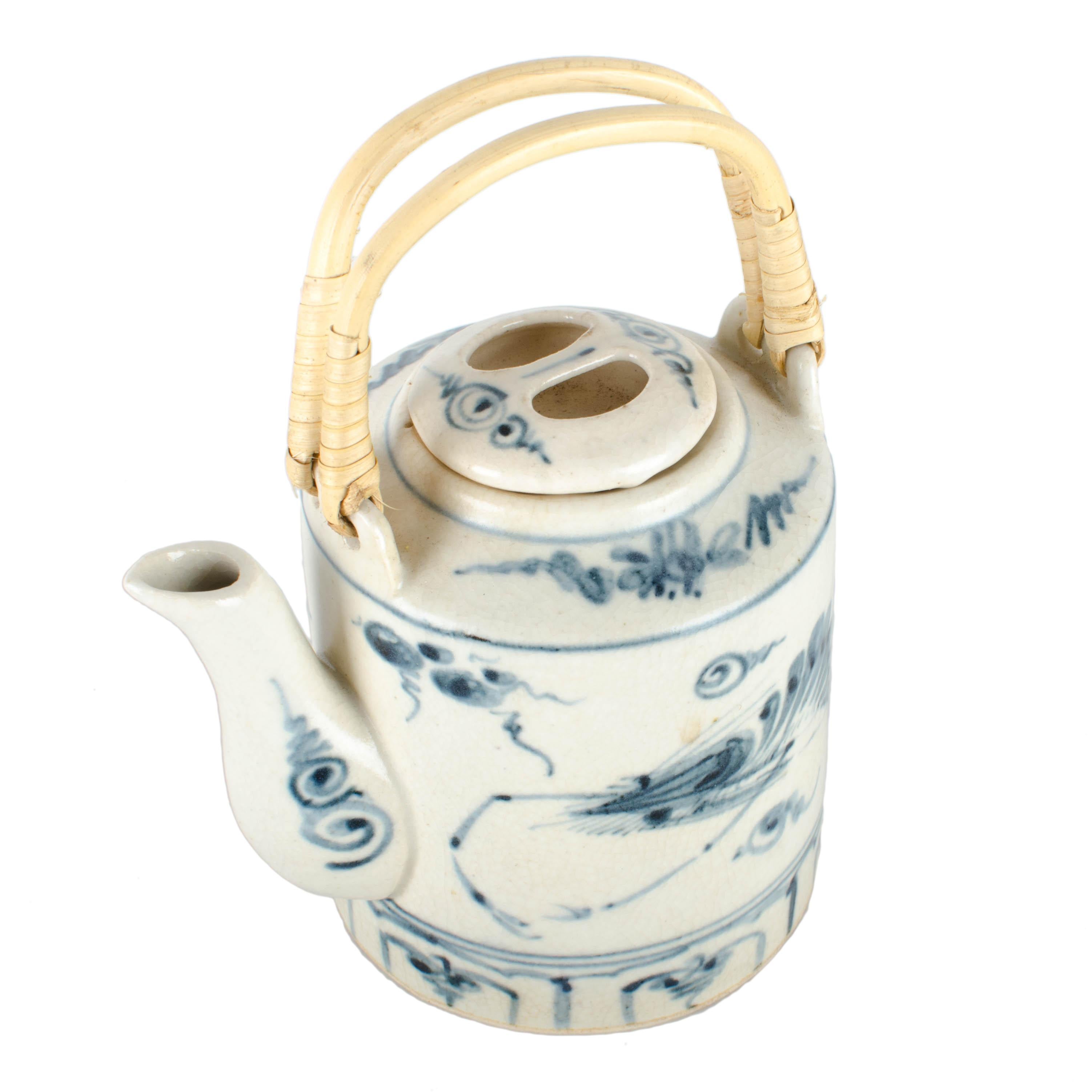 Porte-théière en laque japonaise rembourrée en vente 6