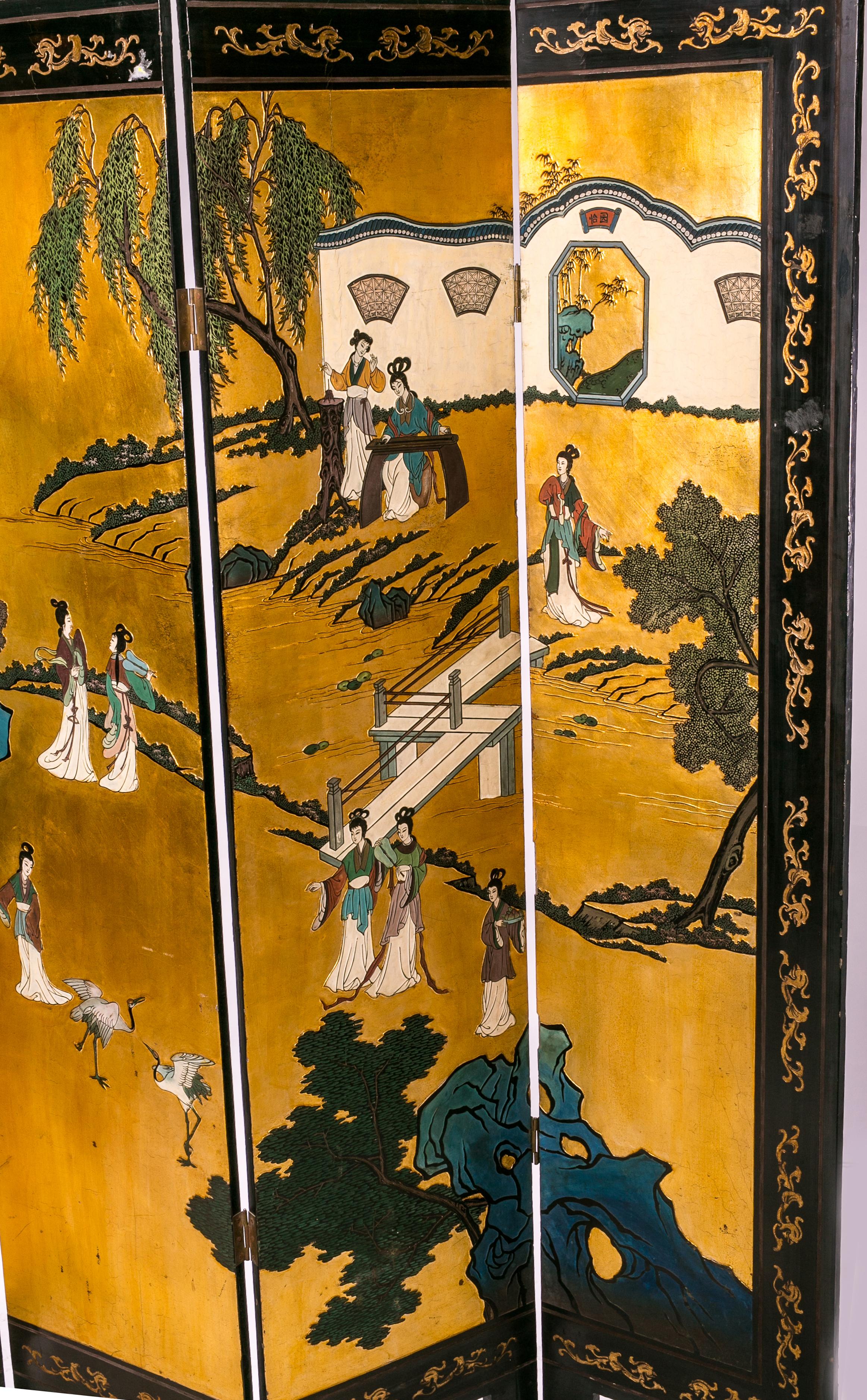 japanese lacquer screen