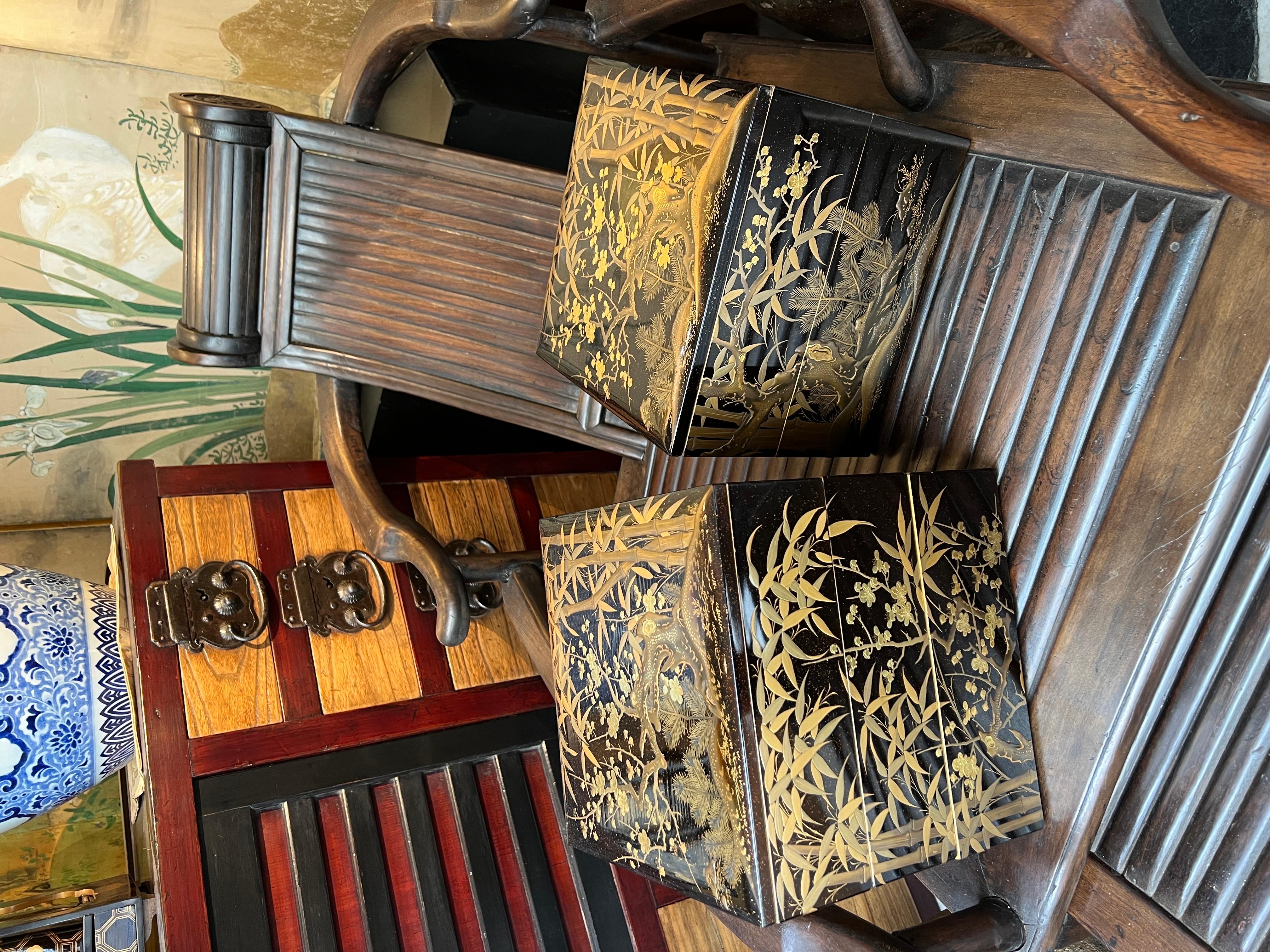Japanese  Lacquer Stacking Box, Jubako, Japan, Meiji Period, 19th c 1