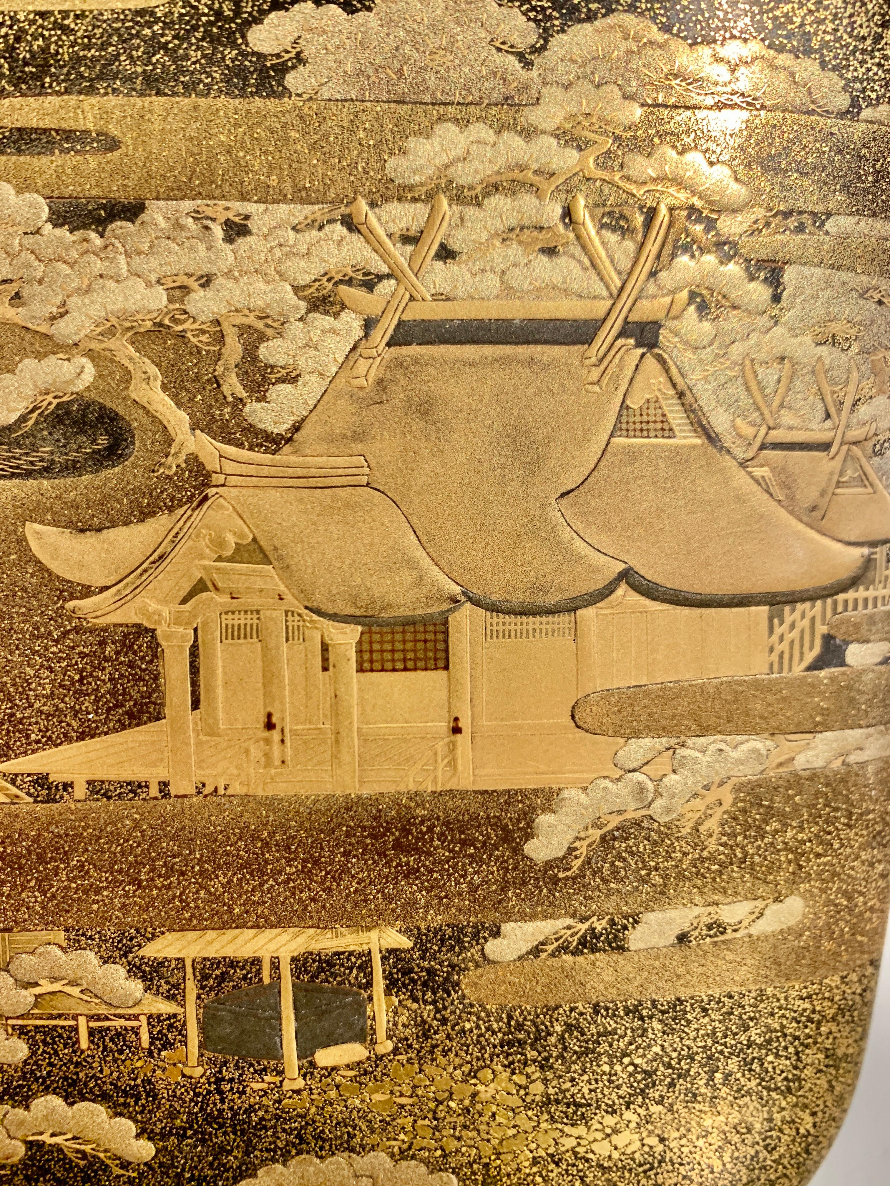 Japanische Lack-Schmuckkästchen, Suzuribako, Edo-Periode, 19. Jahrhundert im Angebot 4