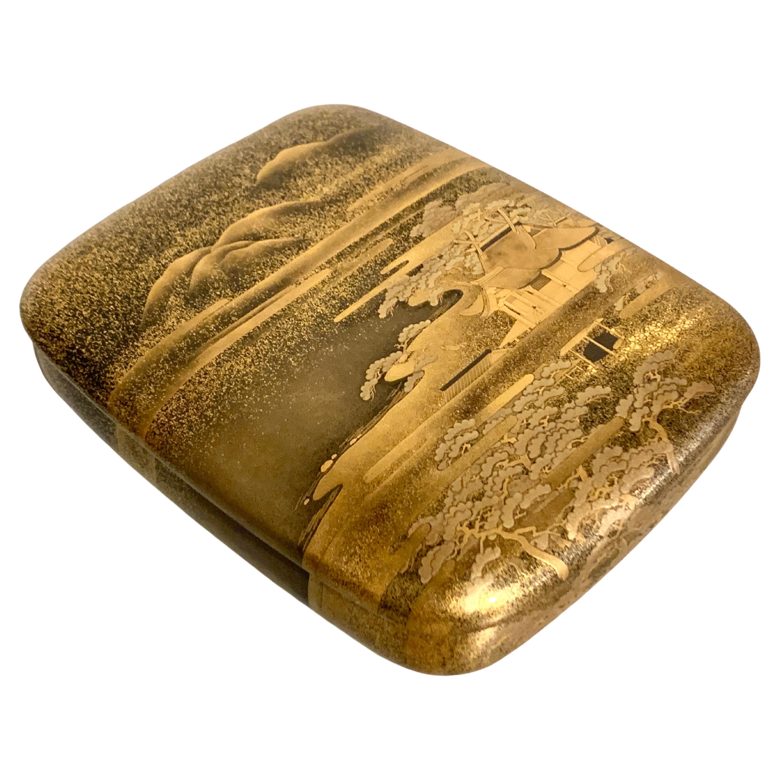 Japanese Lacquer Stationery Box, Suzuribako, Edo Period, 19th c, Japan For Sale