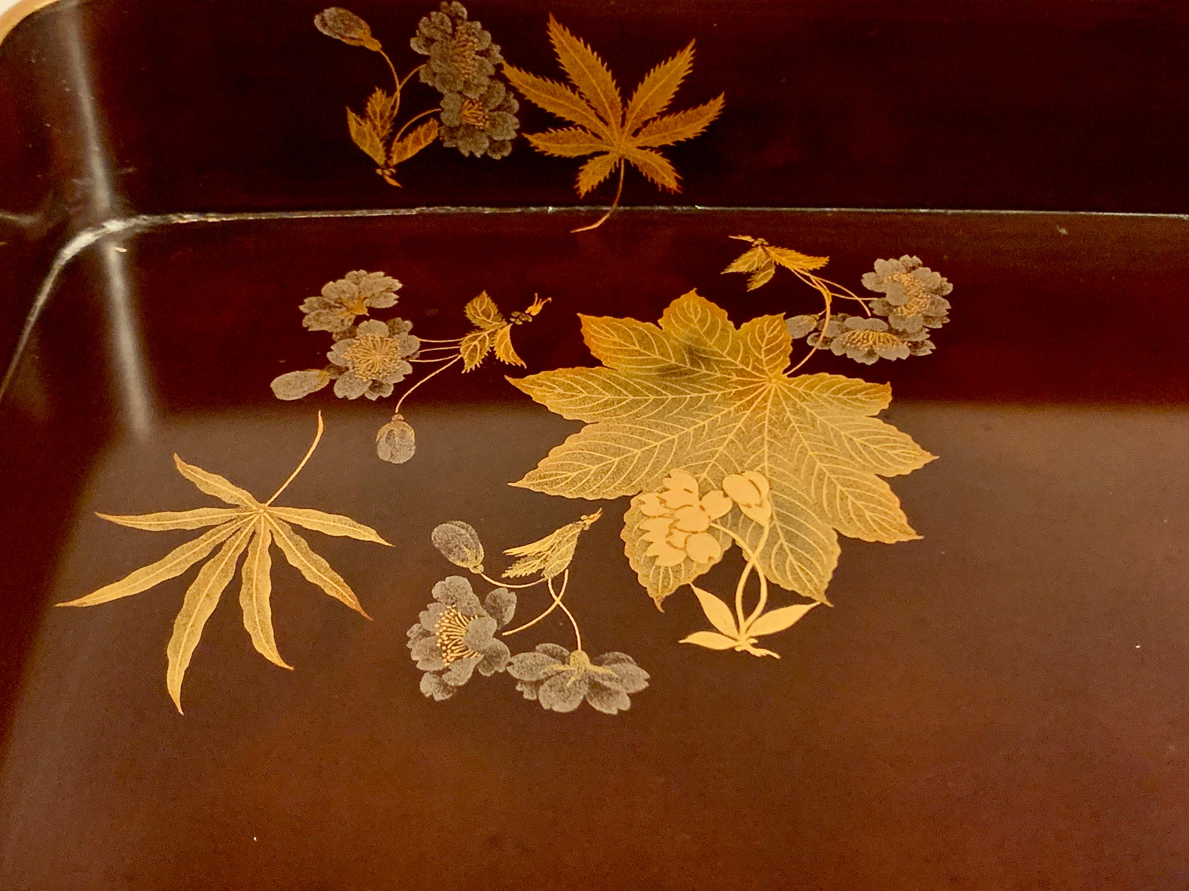 Japanese Lacquer Tray by Zohiko, Meiji Period, Early 20th Century, Japan 4