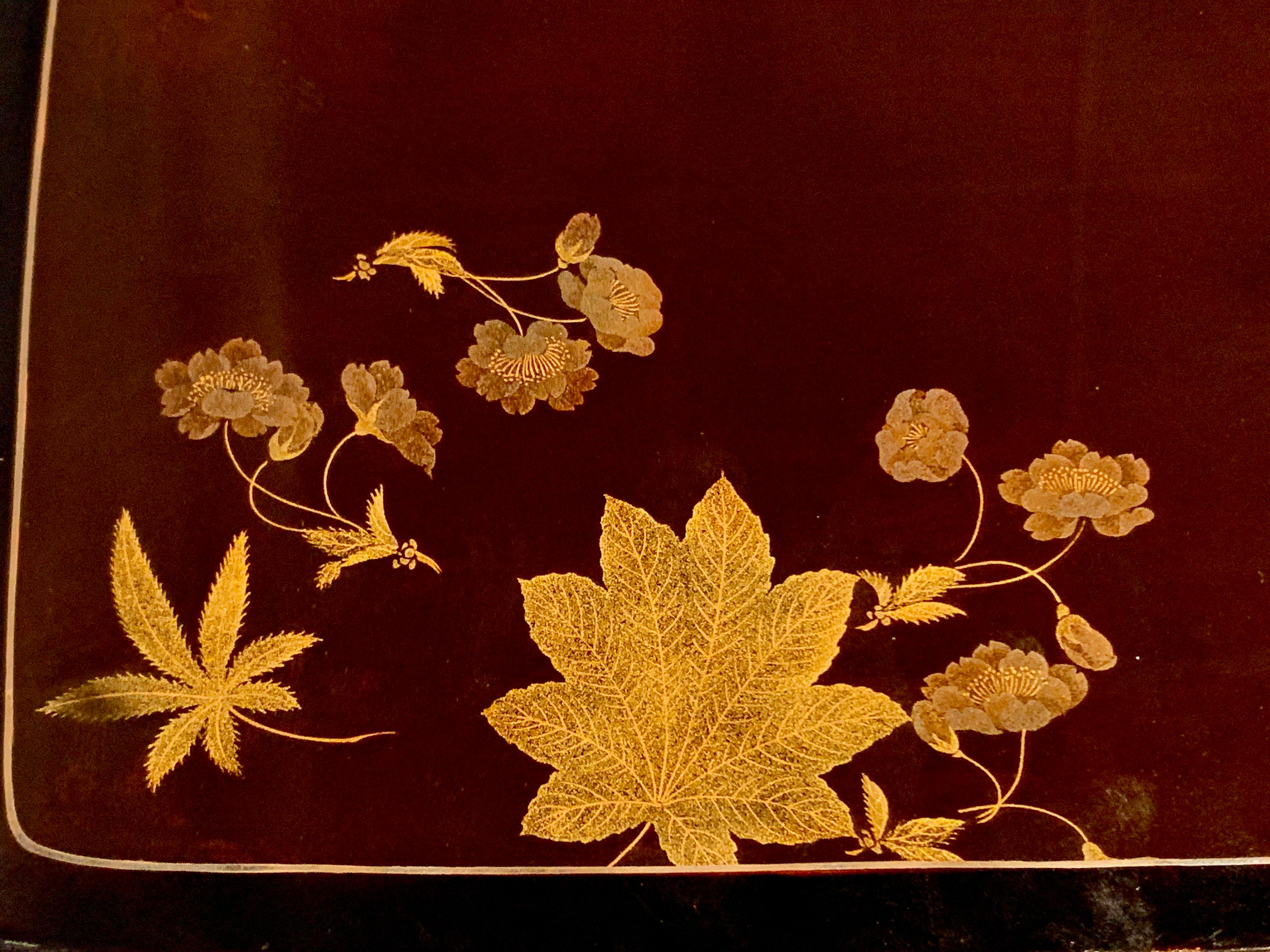 Japanese Lacquer Tray by Zohiko, Meiji Period, Early 20th Century, Japan 5