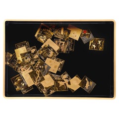 Japanese Lacquer Tray With Cards