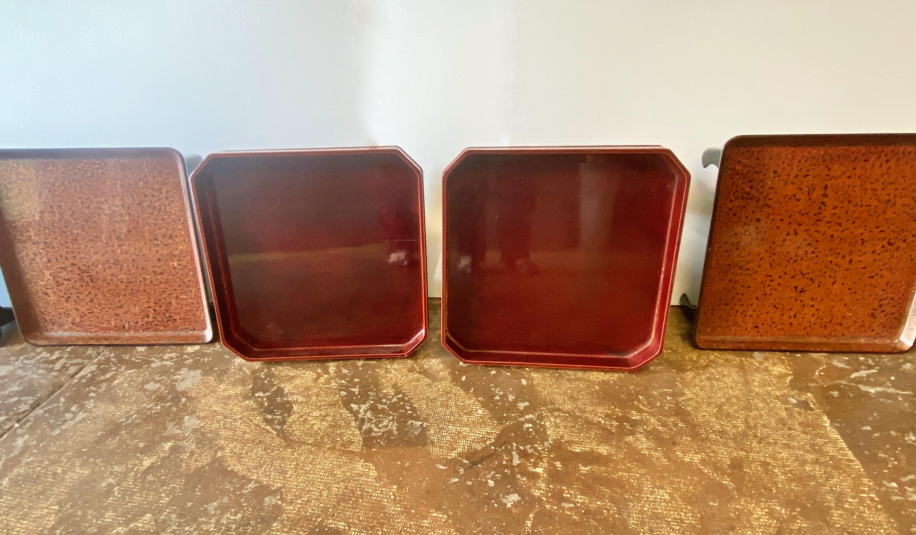 Japanese Lacquer Trays For Sale 3
