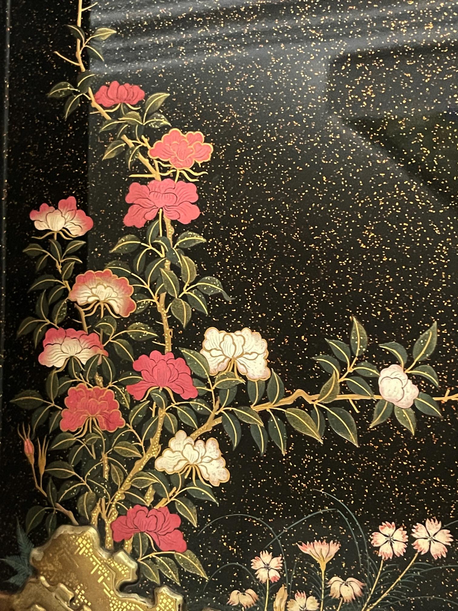 Rare Japanese Lacquer Writing Box Suzuribako Meiji Period For Sale 7
