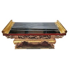 Antique Japanese Lacquered Altar Table, Showa Period, Mid-20th Century