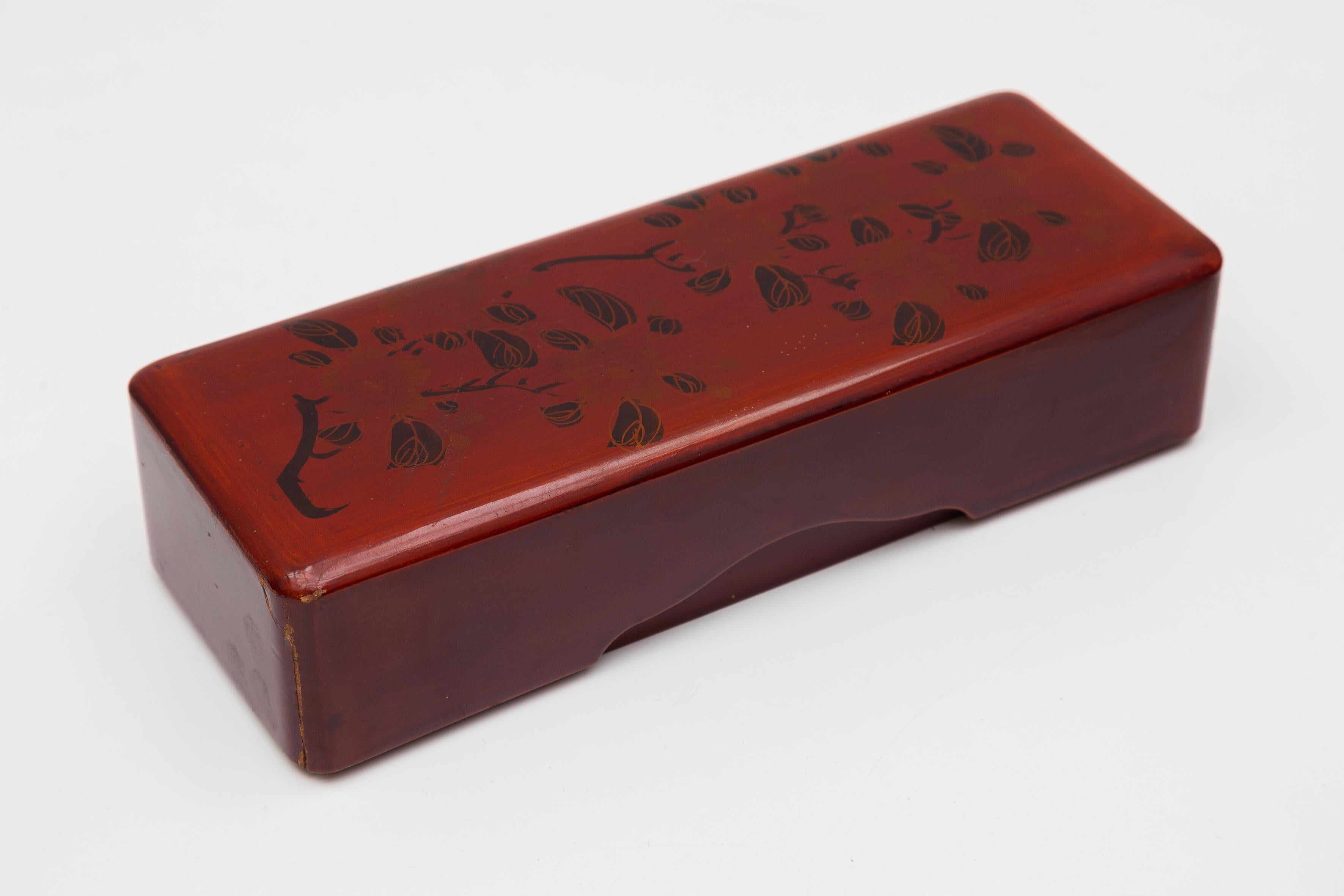 Hand-Painted Japanese Lacquered Boxes Collection, Wunderkammer Objects