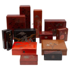Japanese Lacquered Boxes Collection, Wunderkammer Objects