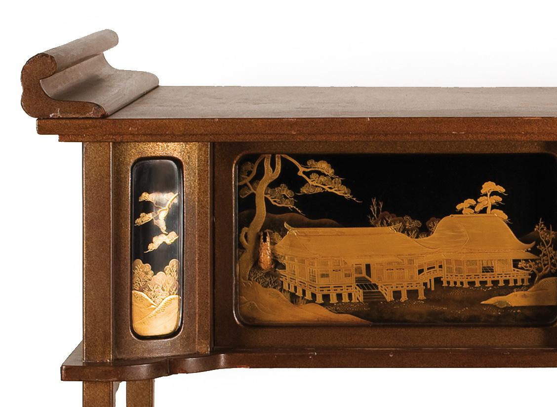 Japanese Lacquered Cabinet ‘Shodana’ from the Arashiyama Museum, 19th Century In Good Condition For Sale In Milano, IT
