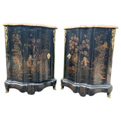 Credenza angolare giapponese laccata