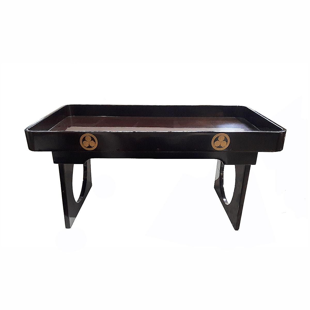 Japanese Lacquered Folding Tray Table, Mid 20th Century 3