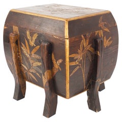Antique Japanese Lacquered Karabitsu Trunk