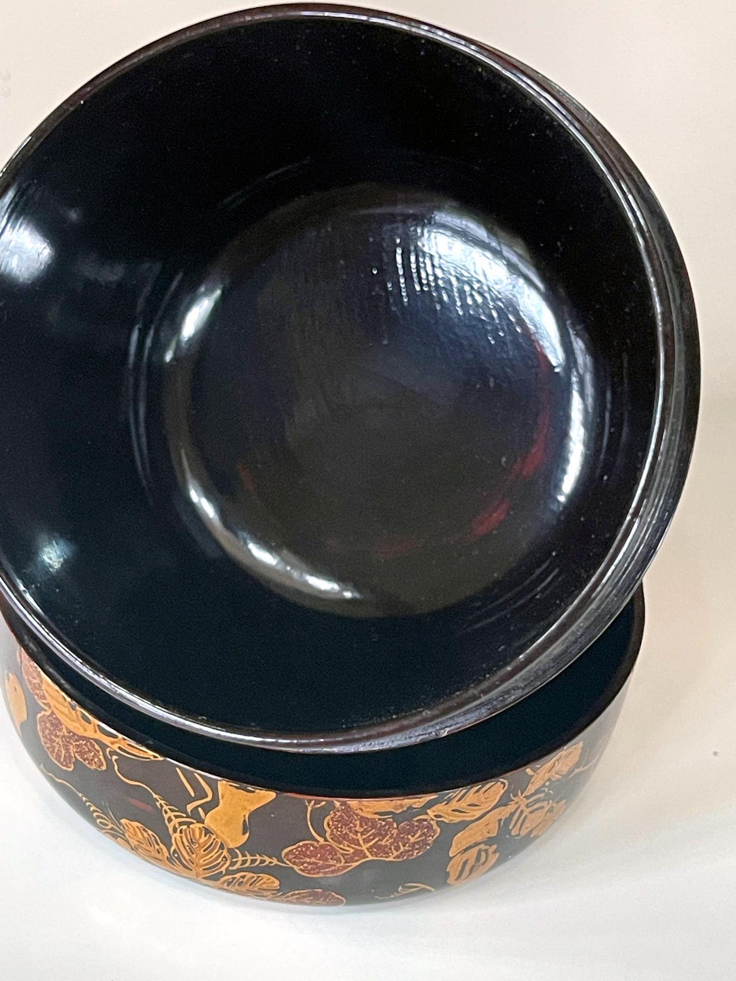 Japanese Lacquered Maki-E Natsume in Kodaiji Style For Sale 4