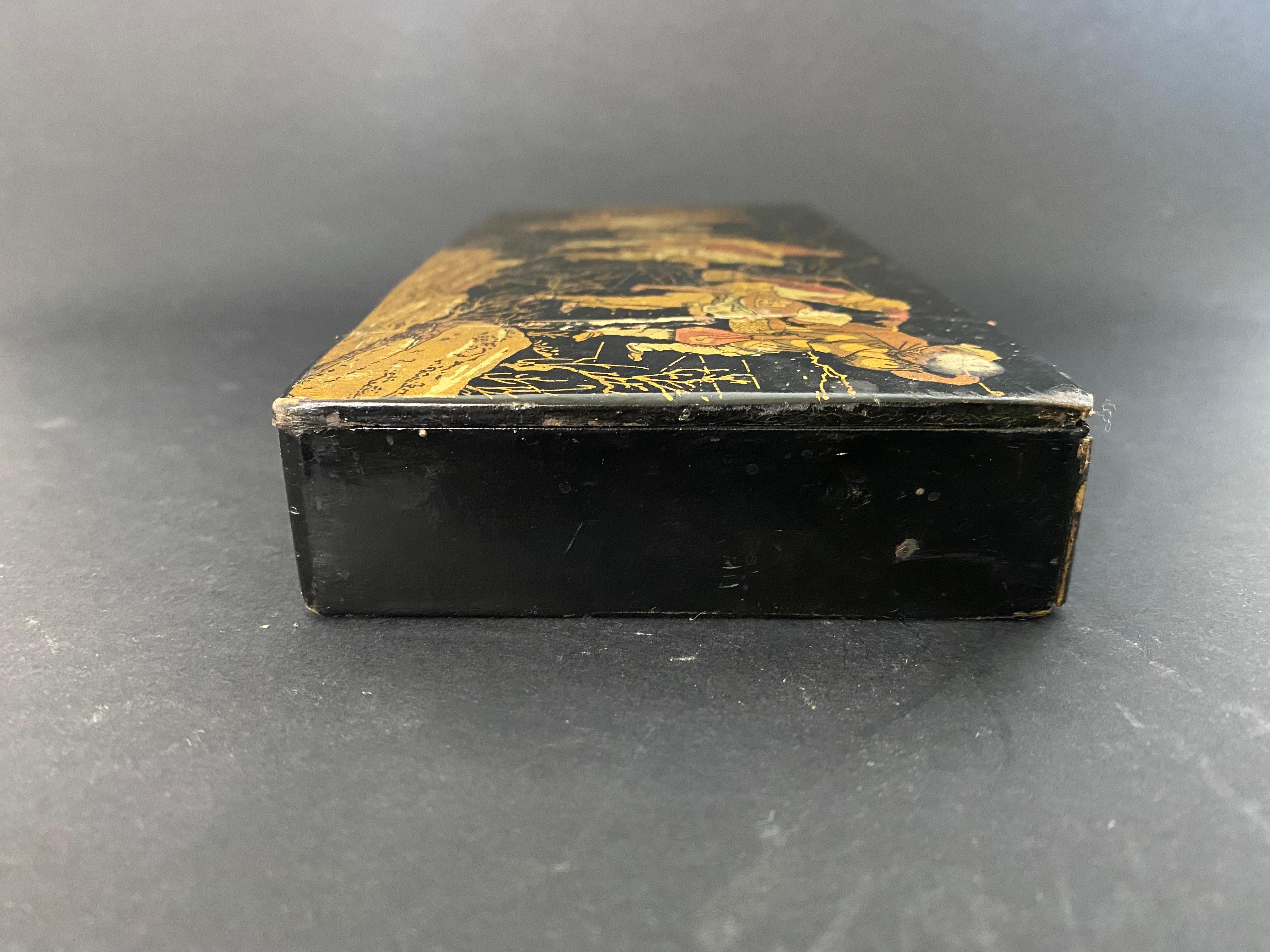 Japanese Lacquered Pencil Box Late 19th Century 6