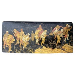 Japanese Lacquered Pencil Box Late 19th Century