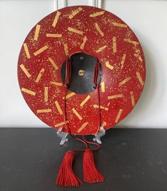 Japanese Lacquered Samurai Jingasa Hat Edo Period