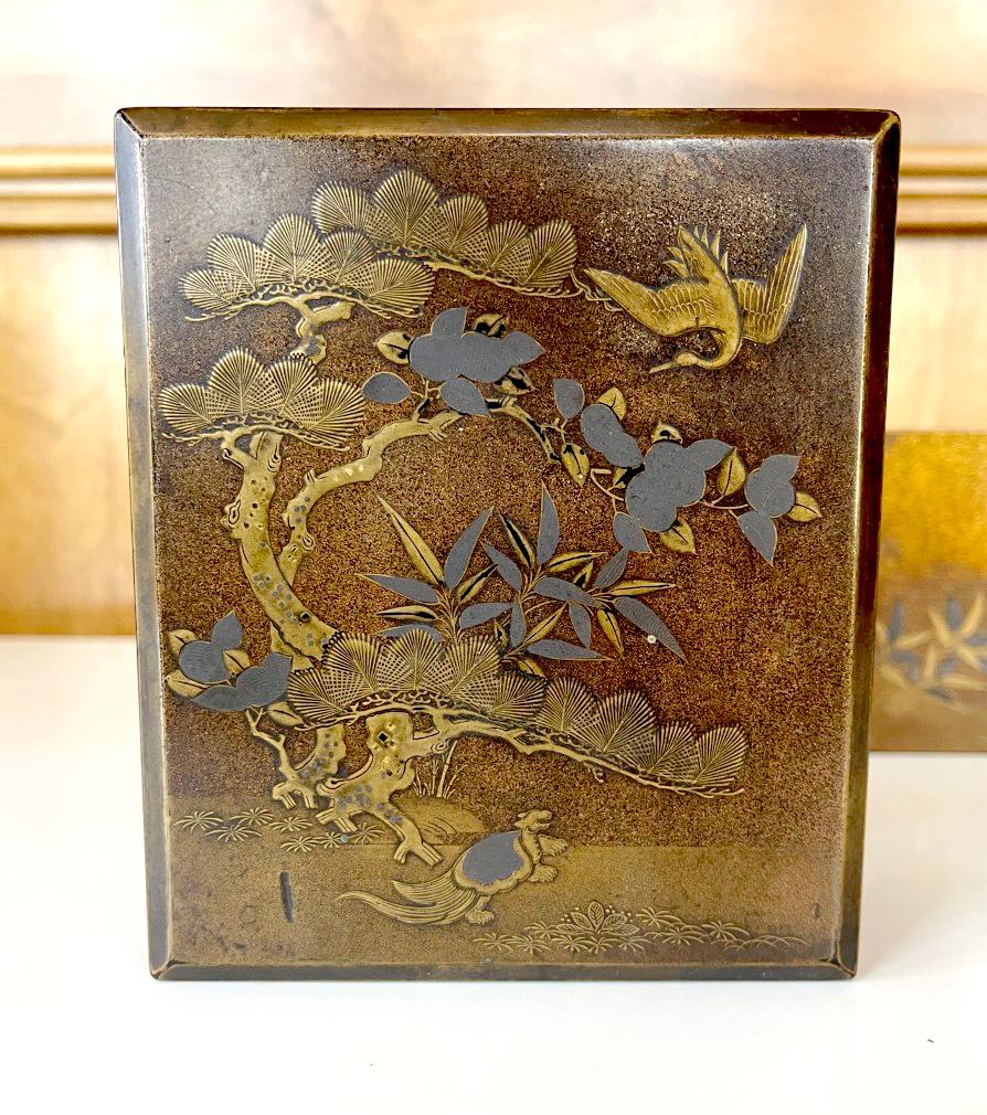 Japonisme Japanese Lacquered Set of Boxes Tebako