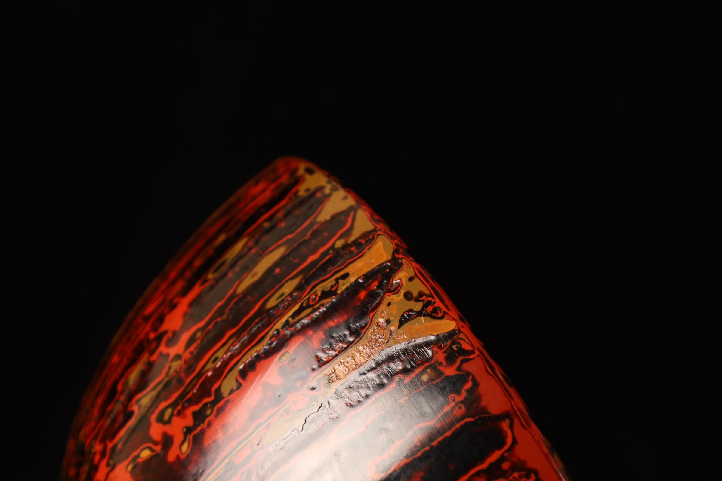 Japanese Lacquerware Bowl — Aizu Lacquer, Dry Lacquer Technique (Early 20th Cent For Sale 4