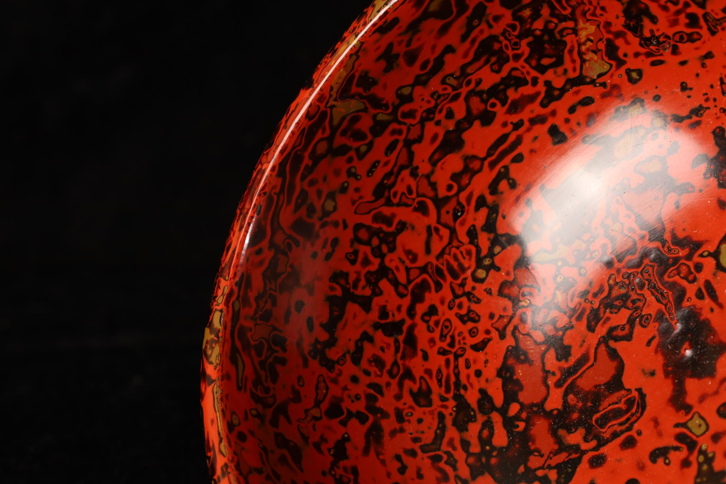 Japanese Lacquerware Bowl — Aizu Lacquer, Dry Lacquer Technique (Early 20th Cent For Sale 7