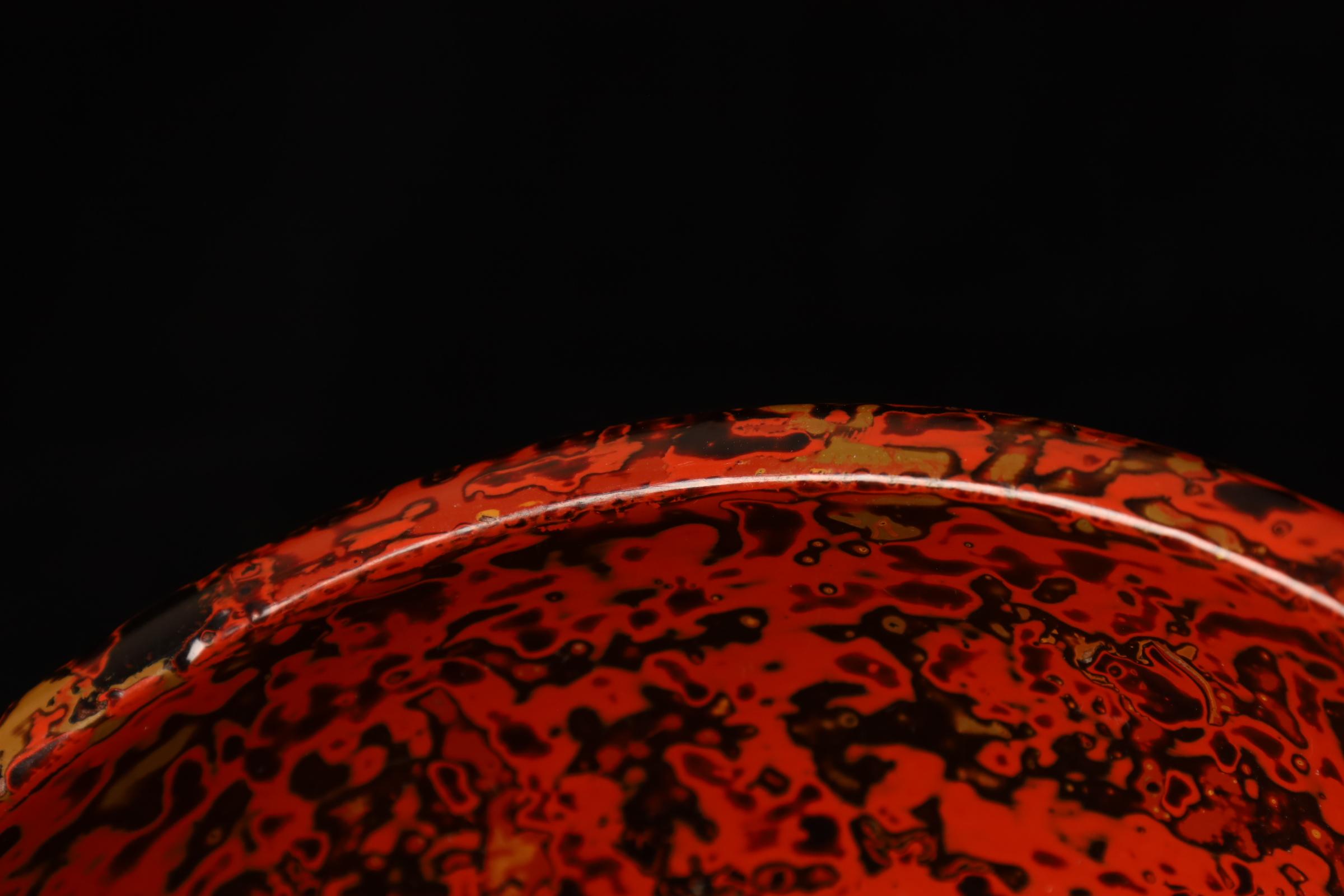 Japanese Lacquerware Bowl — Aizu Lacquer, Dry Lacquer Technique (Early 20th Cent For Sale 9